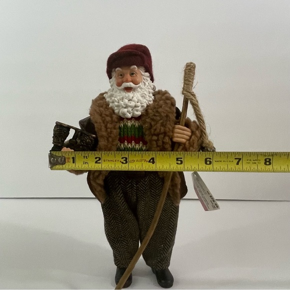 Santa With Binoculars And Walking Stick Figure from Celebrate It Christmas 10” - Picture 12 of 13